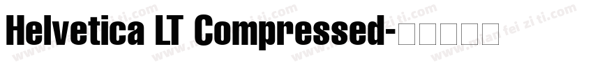 Helvetica LT Compressed字体转换